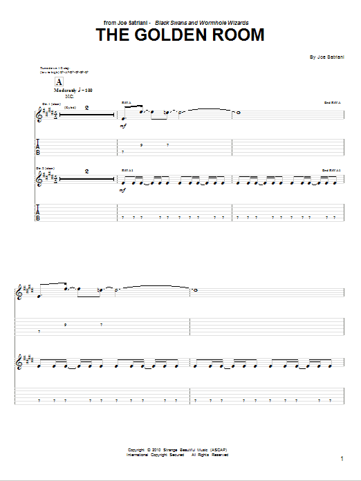 Product gallery: Page 1 of 1 The Golden Room, Joe Satriani