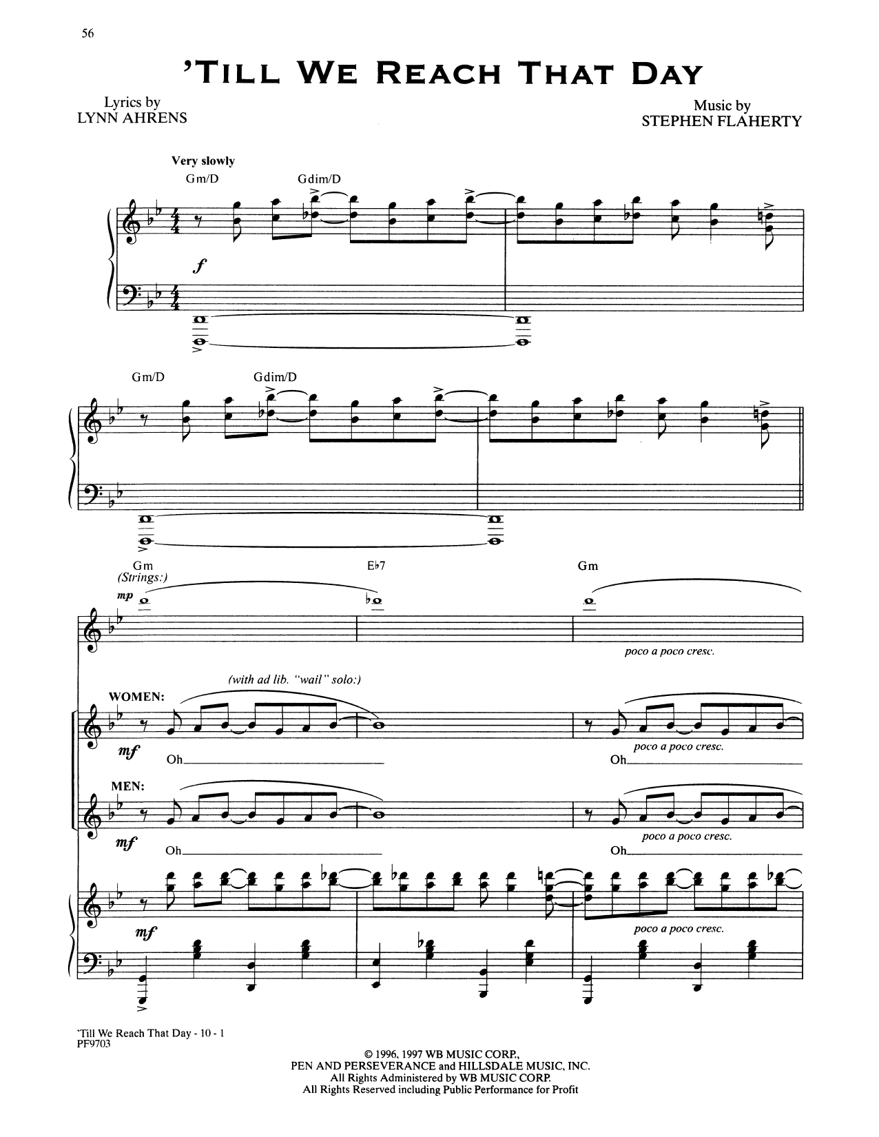Produktbild zu: Til We Reach That Day (from Ragtime: The Musical)