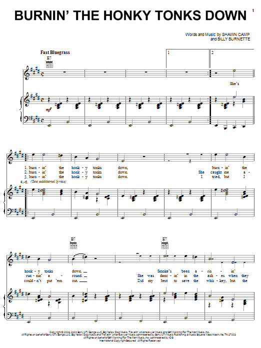 Produktbild zu: Burnin' The Honky Tonks Down