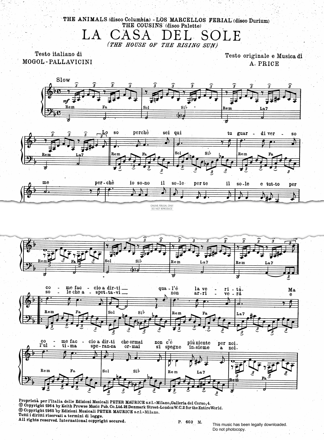 Product gallery: Page 1 of 1 The House Of The Rising Sun, Traditional