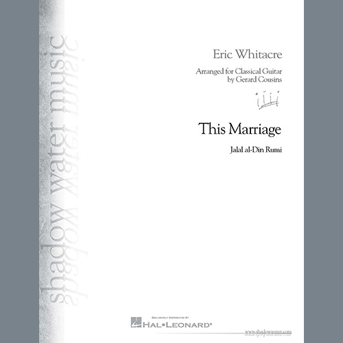 cover: This Marriage (arr. Gerard Cousins), Eric Whitacre, Gitarre