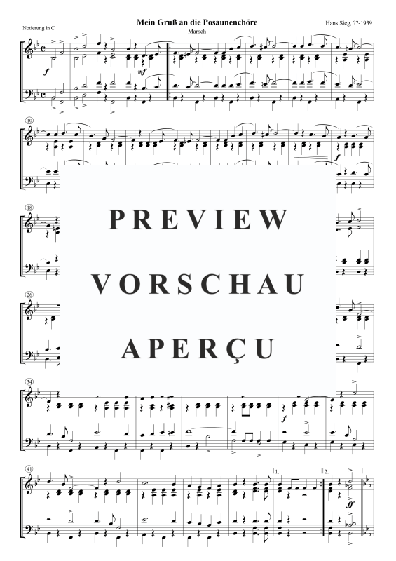 Product gallery: Page 2 of 5 Mein Gruß an die Posaunenchöre, , Trombone Choir