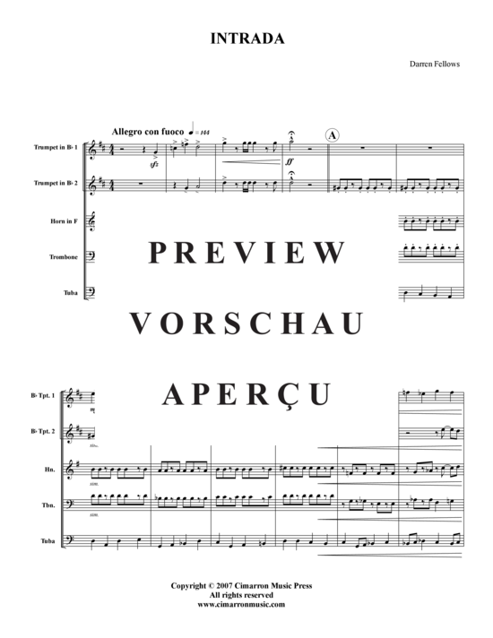 Produktgalerie: Seite 2 von 16 Intrada , , (Blechbläserquintett)