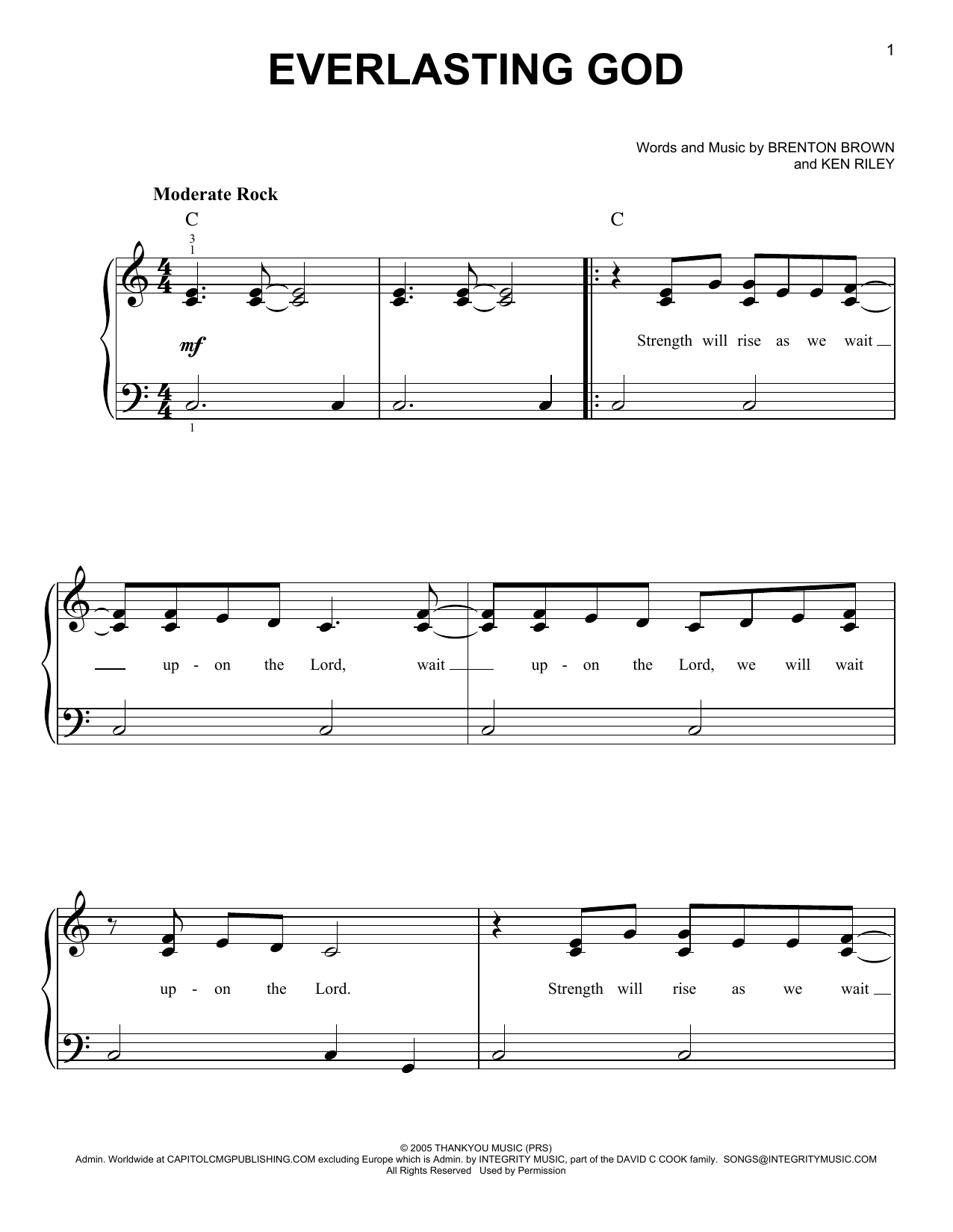 Produktgalerie: Seite 1 von 1 Everlasting God, Lincoln Brewster, Klavier