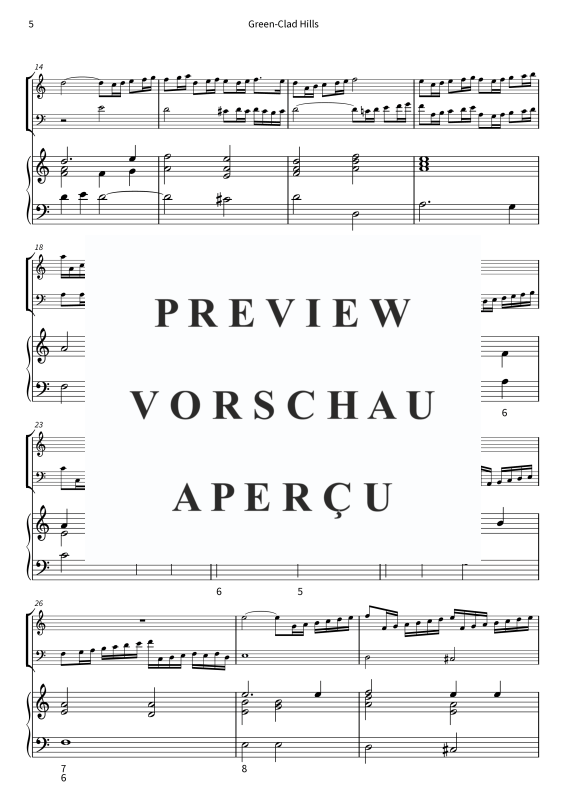 gallery: Green-Clad Hills - Vestiva i colli - Pastoral Madrigal in Three Parts, , Violine, Violoncello und Cembalo/Klavier