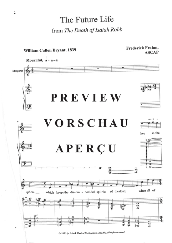 Product gallery: Page 3 of 14 The Future Life from The Death of Isaiah Robb , , (Mezzo-Sopran + Klavier)