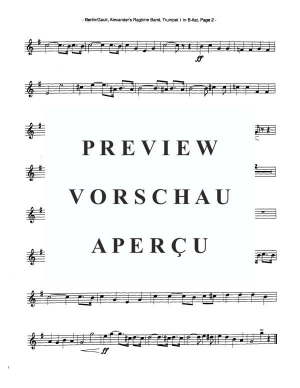 Produktgalerie: Seite 9 von 11 Alexander's Ragtime Band, , Blechbläser Quintett