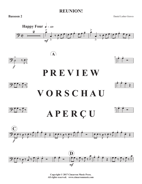 Product gallery: Page 9 of 16 Reunion! , , (Bassoon Quintet 1-5 bassoons)