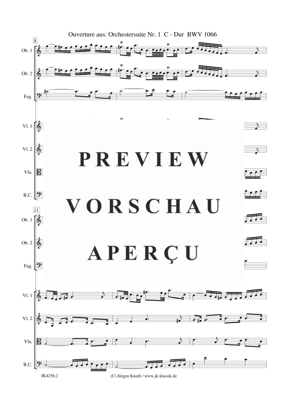 gallery: Ouverture aus: Orchestersuite Nr. 1 BWV 1066, , Kammerensemble für Oboen, Streicher und Basso Continuo
