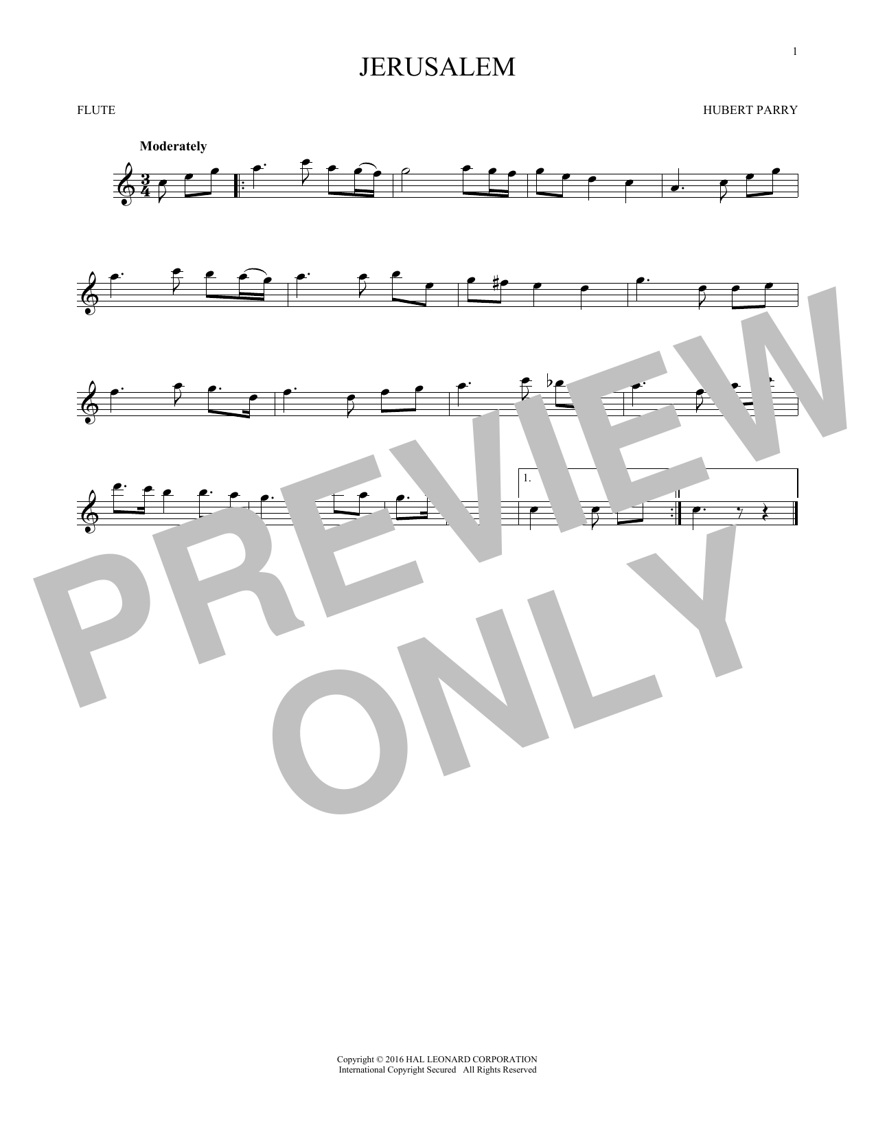 Product gallery: Page 1 of 1 Jerusalem, C.H. Parry