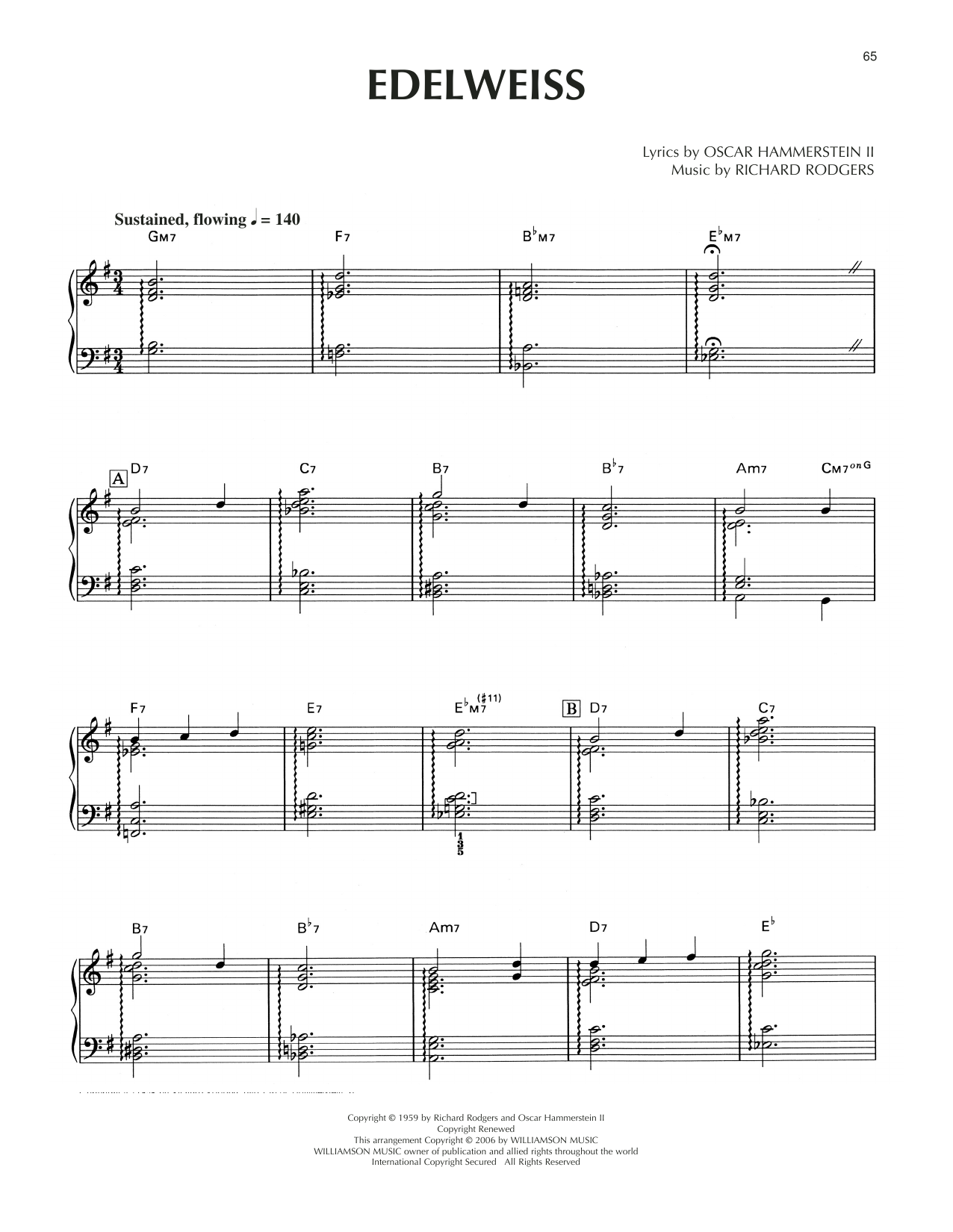 Produktbild zu: Edelweiss [Jazz version] (from The Sound Of Music)