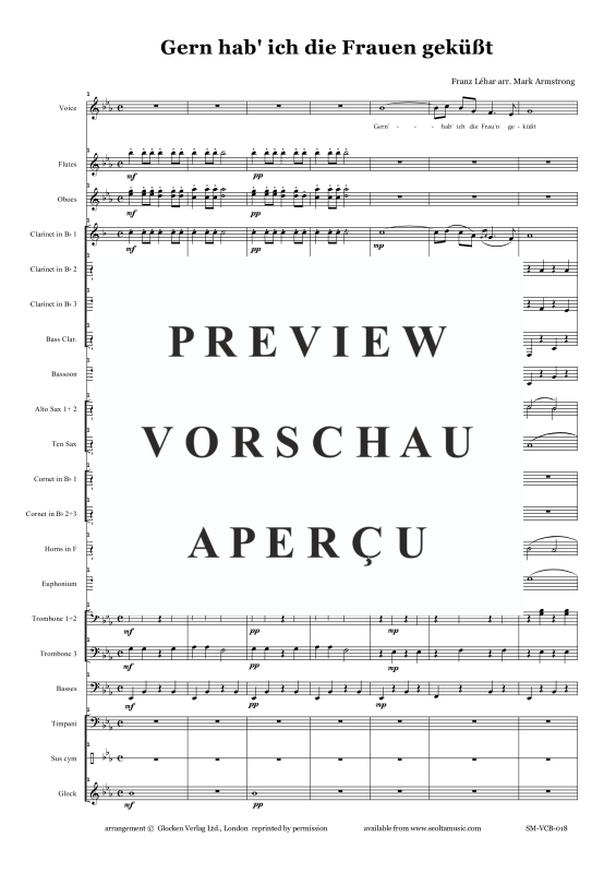 Product gallery: Page 4 of 11 Gern hab ich die Fraun gekusst, , Solo Voice and Concert Band
