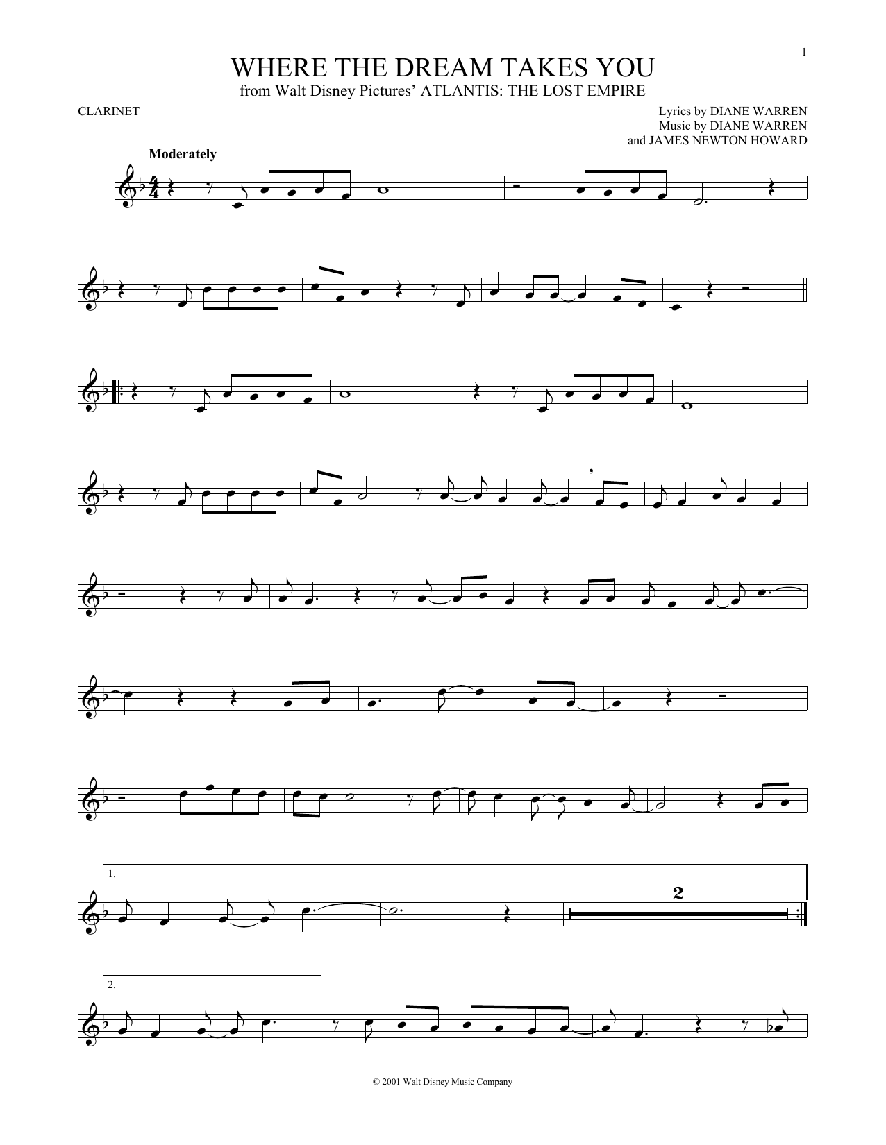 Product gallery: Page 1 of 1 Where The Dream Takes You, James Newton Howard