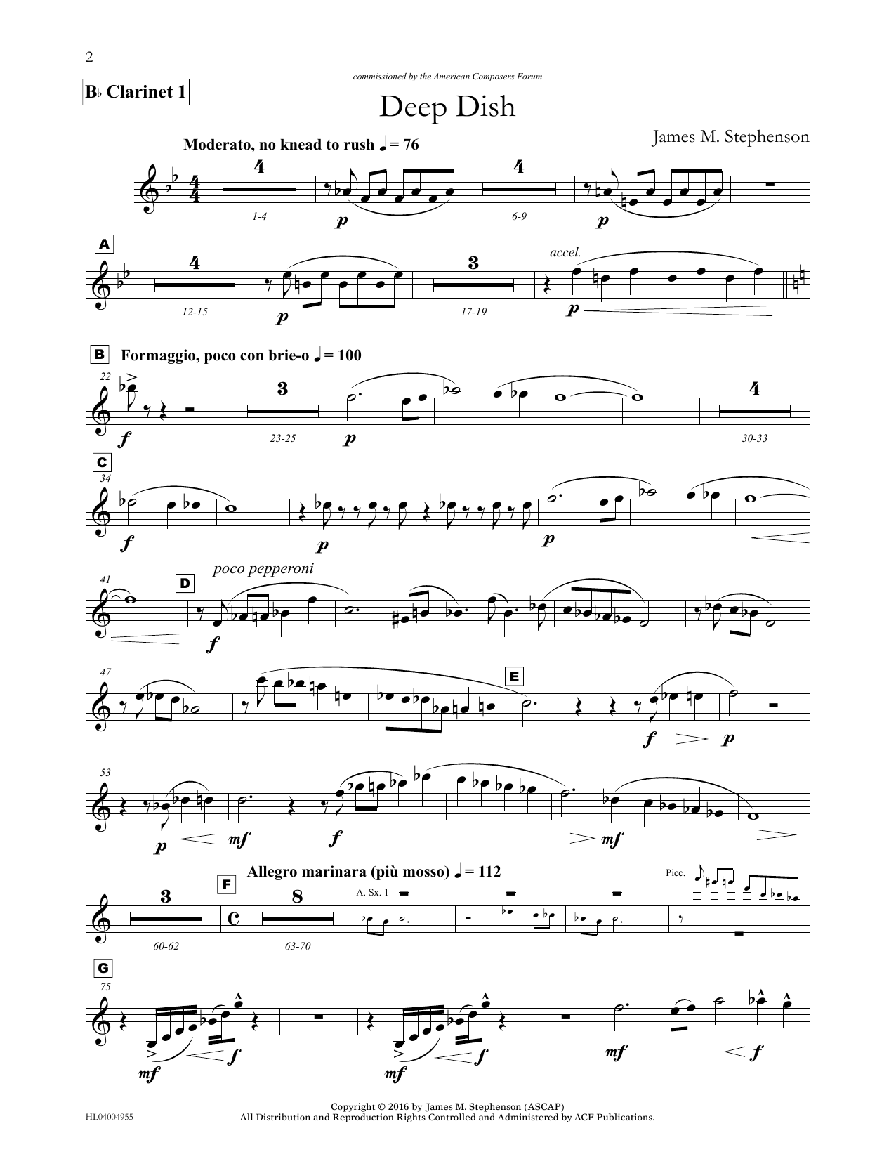 Produktbild zu: Deep Dish - Bb Clarinet 1