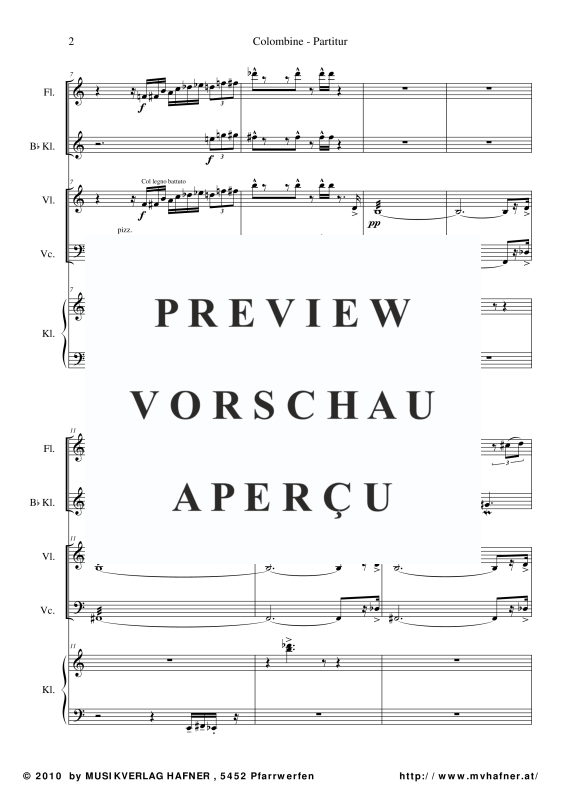 Product gallery: Page 7 of 11 Colombine, , (Mixed ensemble woodwinds, strings and piano)