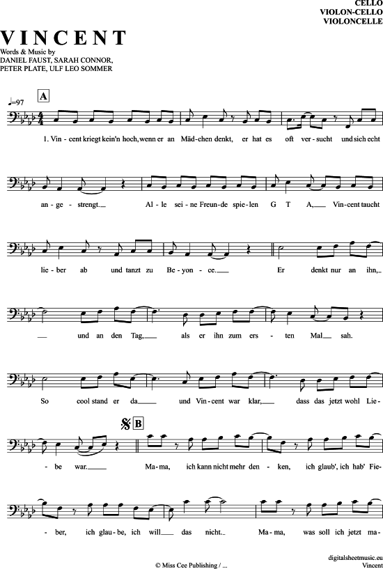 Produktgalerie: Seite 1 von 5 Vincent , Connor, Sarah, (Violon-Cello)