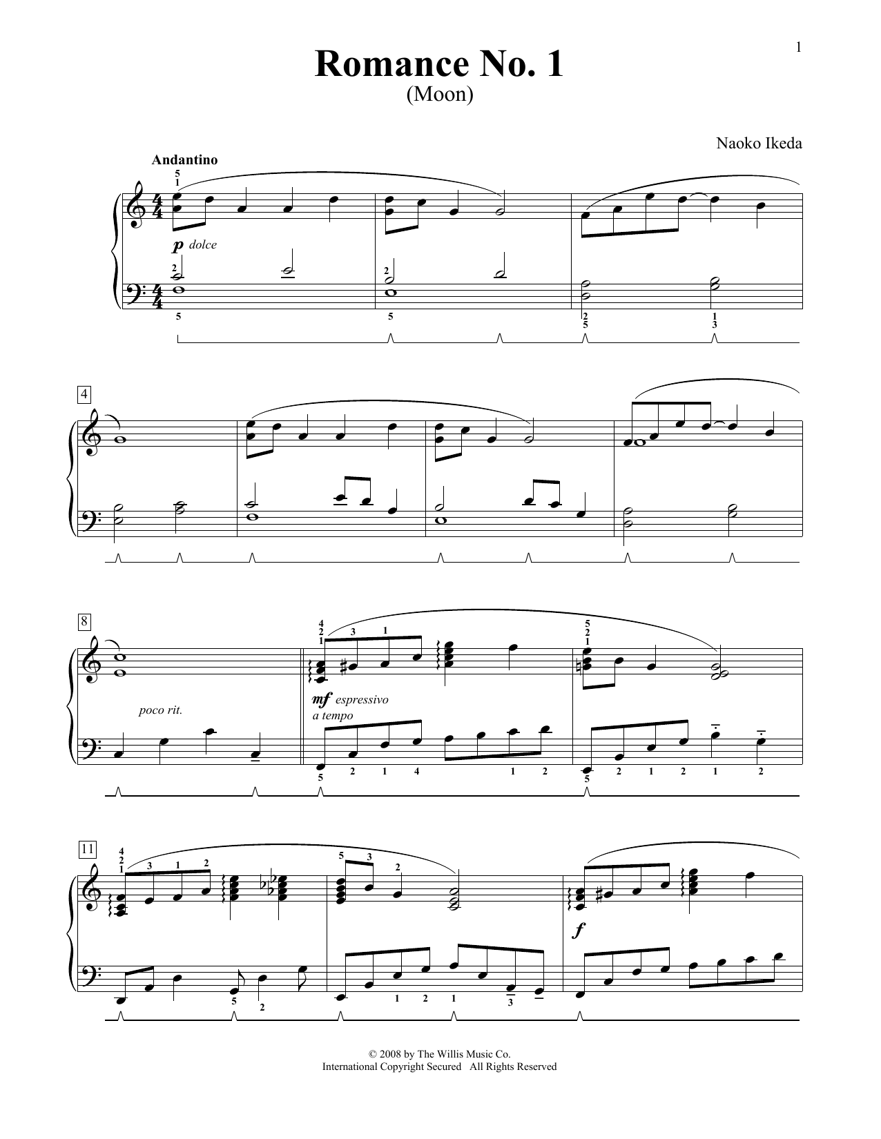 Produktbild zu: Romance No. 1 (Moon) (from Two Romances)