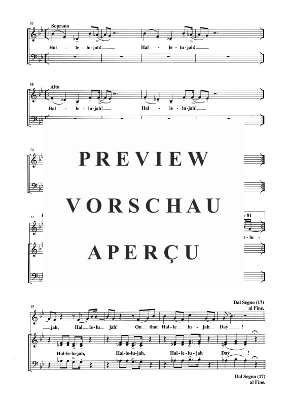 Produktgalerie: Seite 5 von 11 When the Saints Go Marchin´ In, , Gemischter Chor SAB, Solo und Klavier