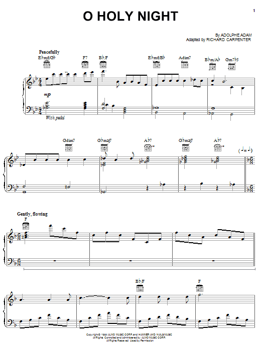 Product gallery: Page 1 of 1 O Holy Night, Carpenters