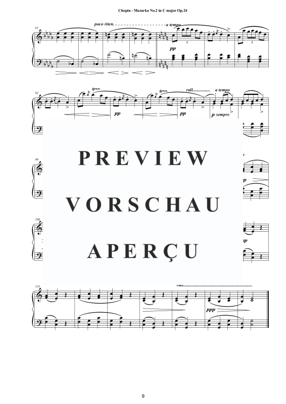 Produktgalerie: Seite 10 von 11 4 Mazurkas op. 24 für Klavier – Vollständige Partituren, , Klavier Solo