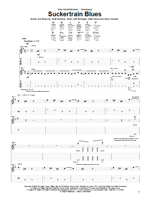 Produktgalerie: Seite 1 von 1 Suckertrain Blues, Velvet Revolver, Gitarre