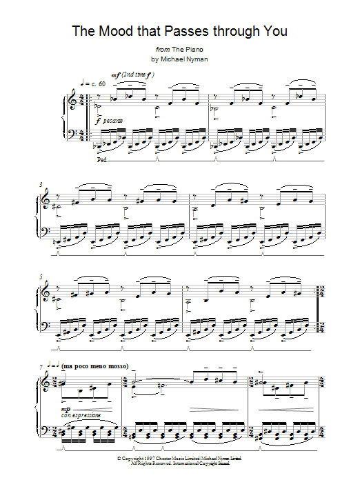 Product gallery: Page 1 of 1 The Mood That Passes Through You, Michael Nyman