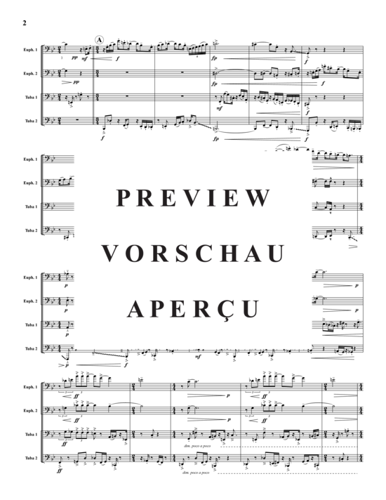 Product gallery: Page 3 of 21 Funk 3 Sätze , , (Tuba Quartet: 2x Baritone, 2xTuba)