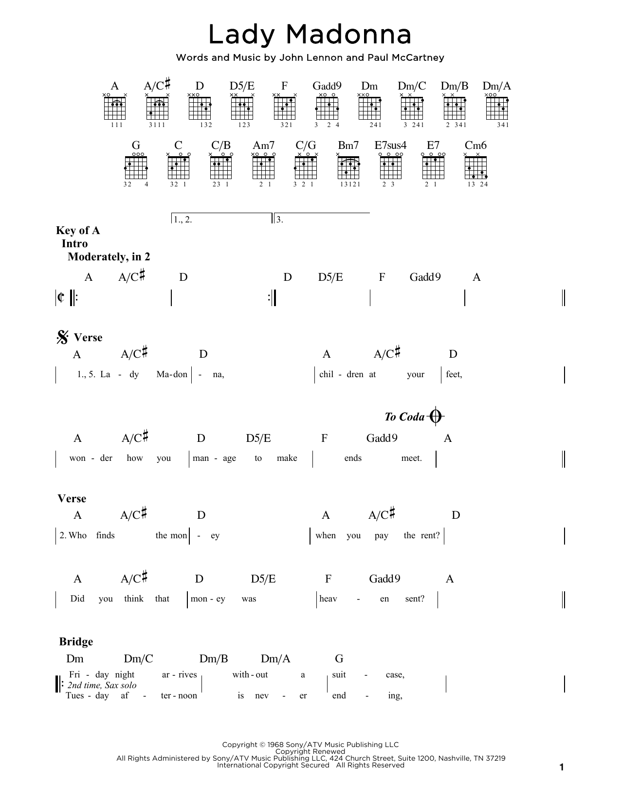 Product picture to:  Lady Madonna - The Beatles