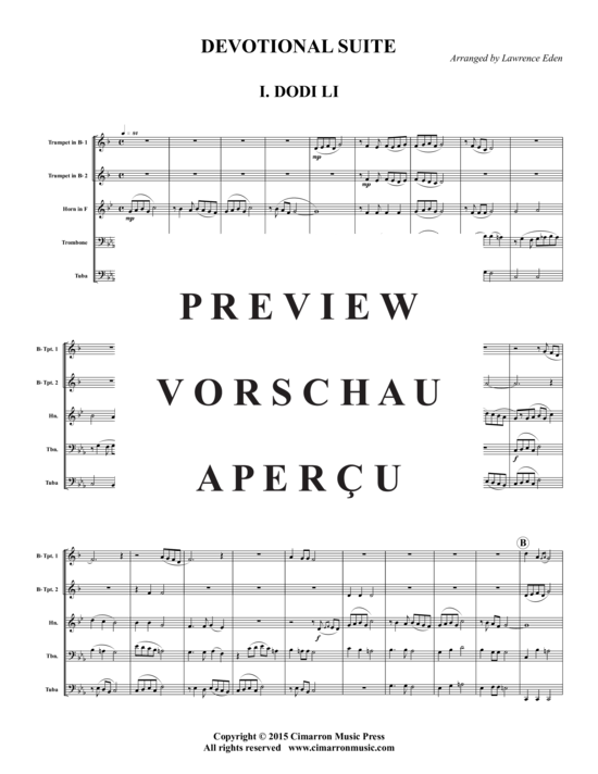 Produktgalerie: Seite 2 von 21 Devotional Suite (Jüdisch) , ,  (Blechbläserquintett)