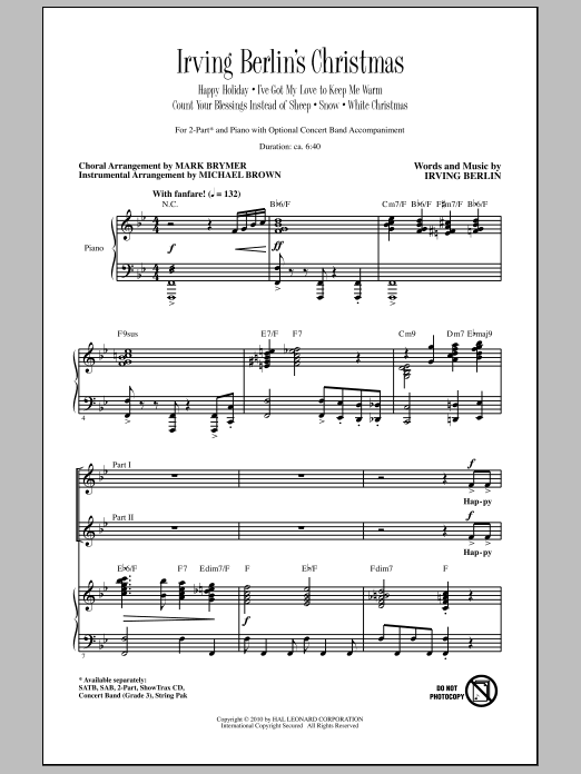 Product picture to: Irving Berlin's Christmas (Medley)