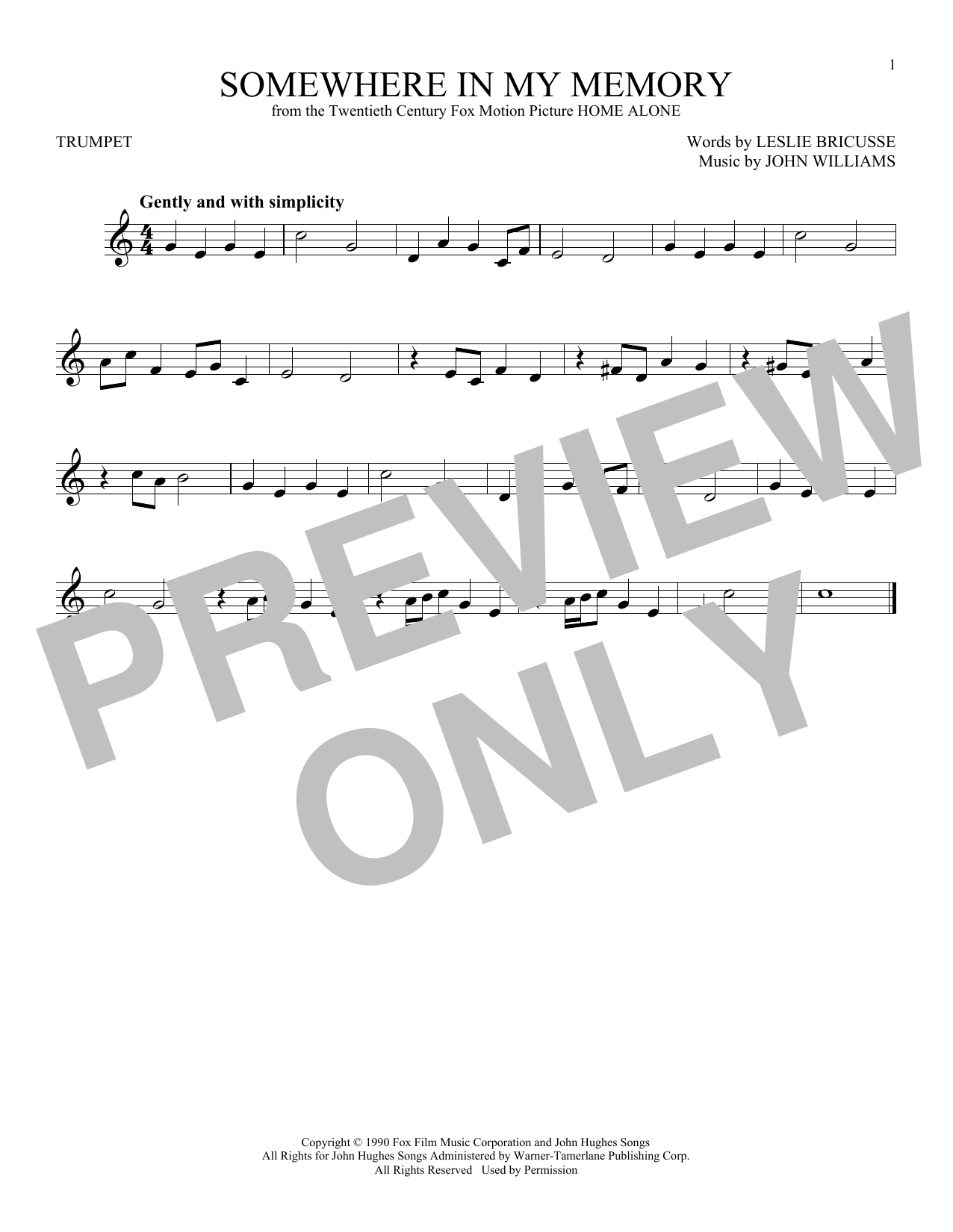 Product picture to:  Somewhere In My Memory - John Williams