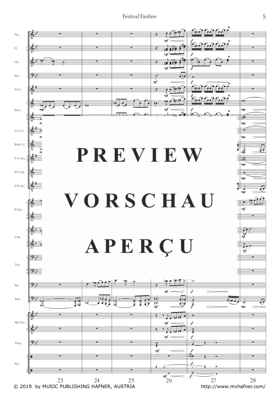 Product gallery: Page 10 of 11 Festival Fanfare, , (large wind orchestra)