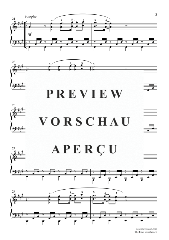 gallery: The Final Countdown, Europe, (piano solo)