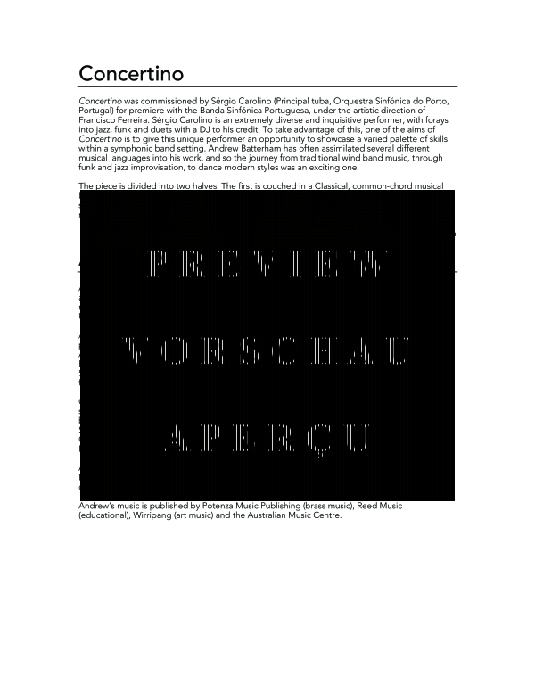 Product gallery: Page 4 of 11 Concertino, , (tuba and piano)