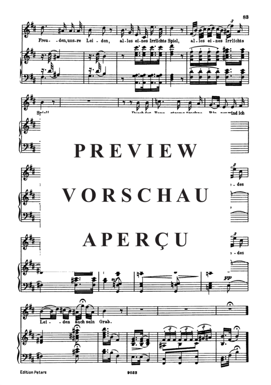 Product gallery: Page 3 of 3 Irrlicht D.911-9 (Winterreise), , High Voice and Piano