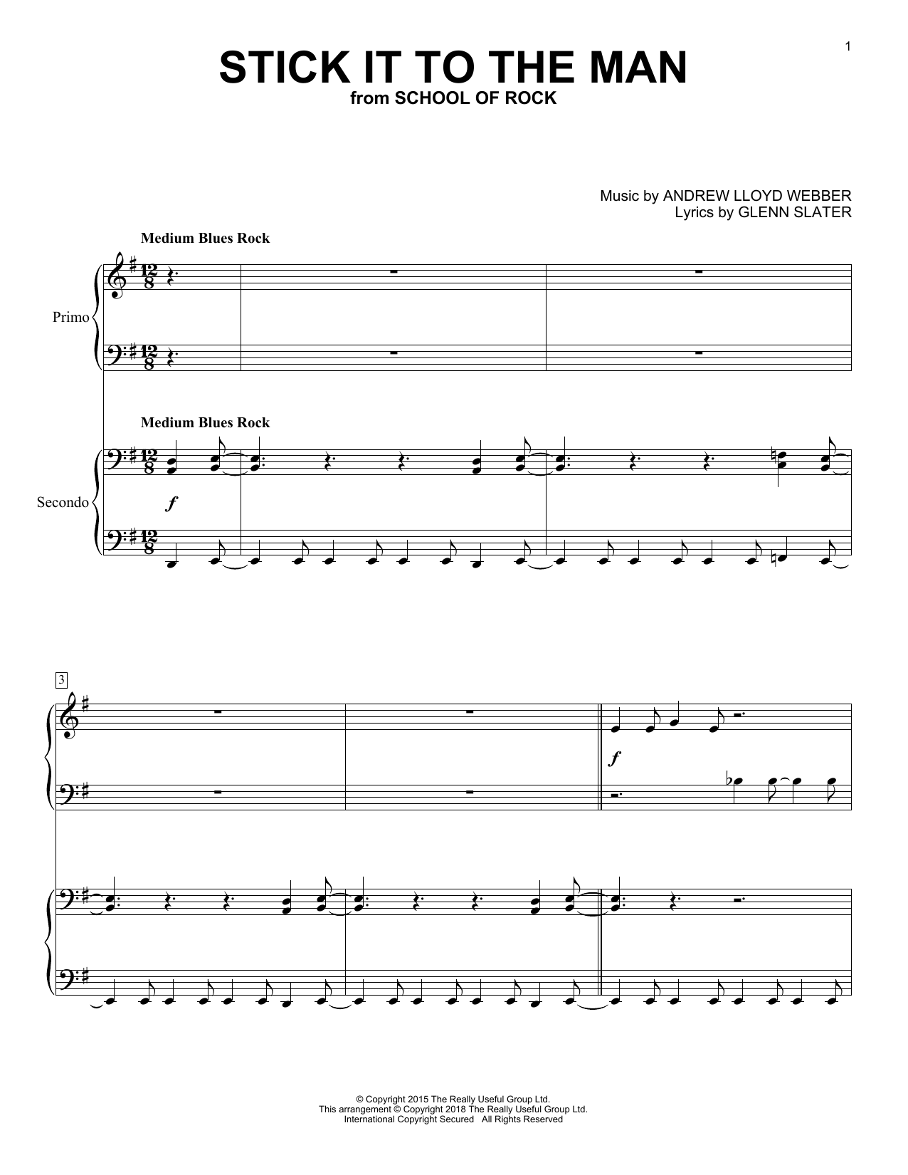 Produktbild zu: Stick It To The Man (from School of Rock: The Musical)