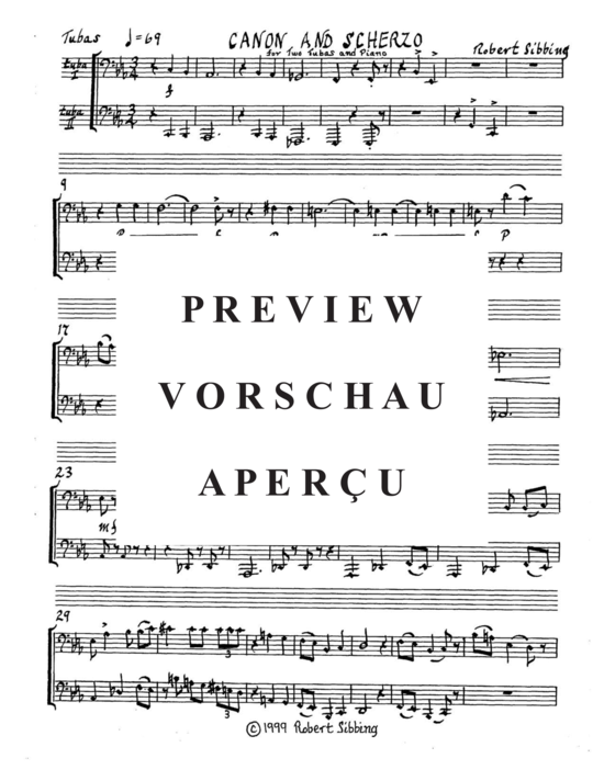 Produktgalerie: Seite 19 von 21 Canon and Scherzo , , (2x Tuba + Klavier)