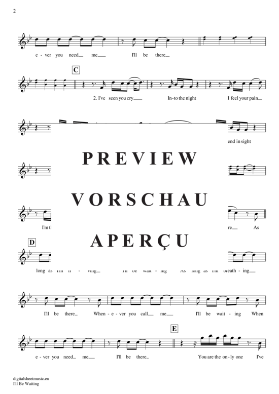 Product gallery: Page 3 of 4 I´ll be waiting , Kravitz, Lenny, (transverse flute)