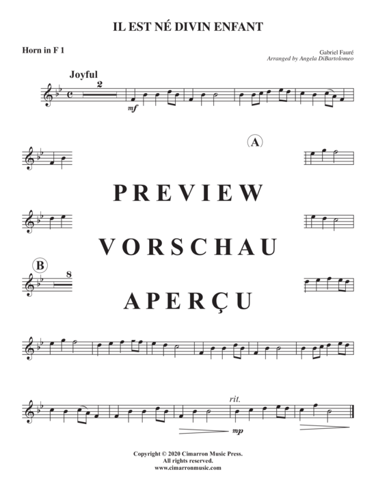 Produktgalerie: Seite 5 von 9 Il est n&eacute; diven enfant , , (Horn Quintett)