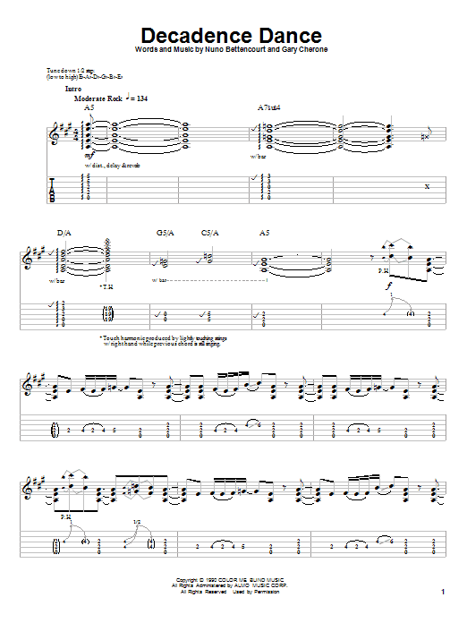 Produktgalerie: Seite 1 von 1 Decadence Dance, Extreme, Gitarre