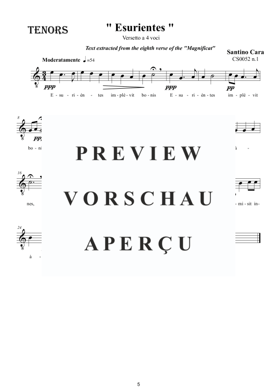 Product gallery: Page 6 of 7 Esurientes - Versetto (Magnificat), , Mixed Choir A Cappella