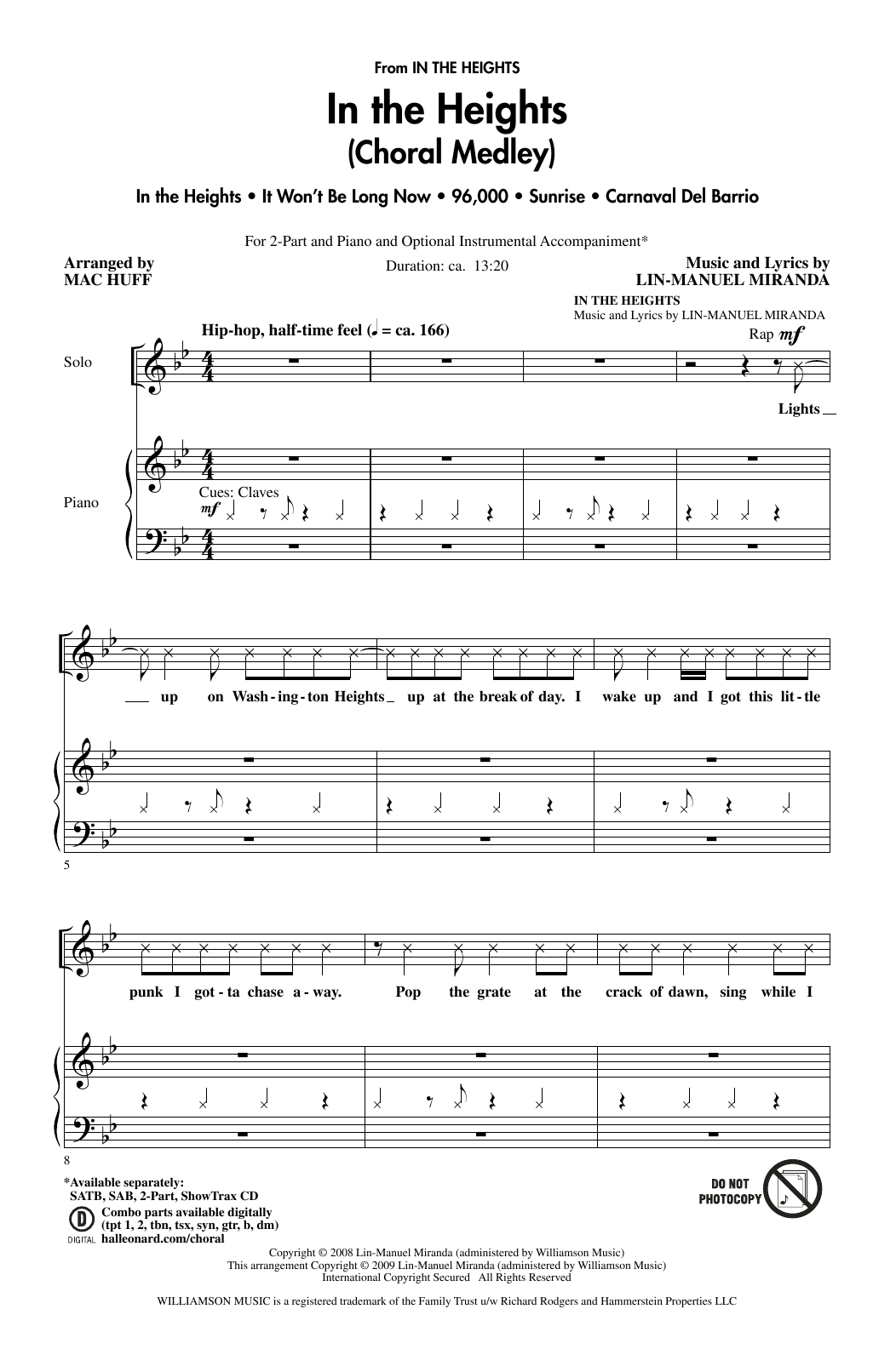 Product picture to: In The Heights (Choral Medley) (arr. Mac Huff)