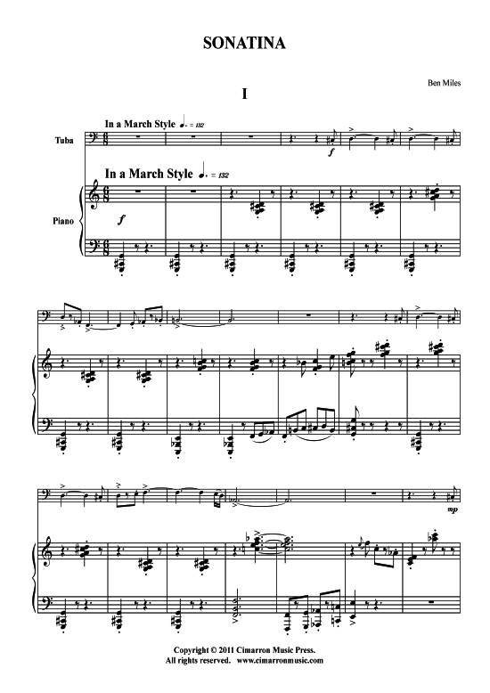gallery: Sonatina , , (Tuba + Klavier)