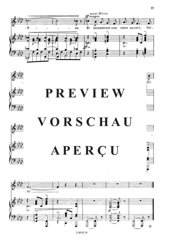 Product gallery: Page 5 of 5 Le voyageur Op.18 No.2, , Medium Voice and Piano