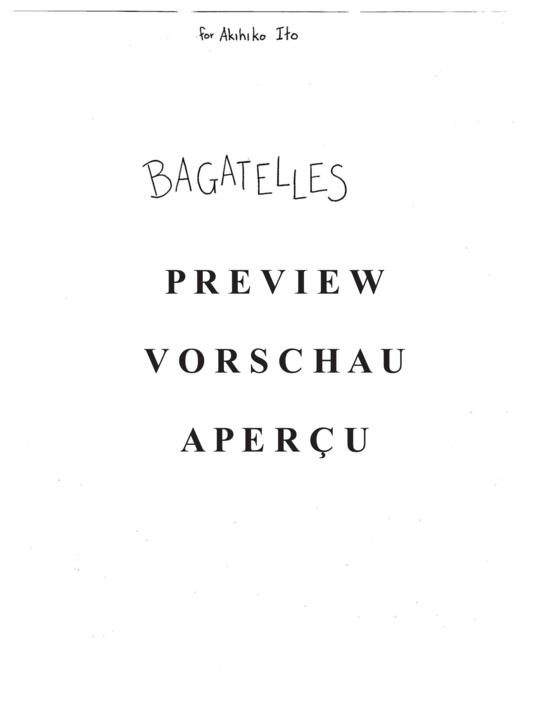 Product gallery: Page 3 of 21 Bagatelles , , (euphonium/tuba + piano)