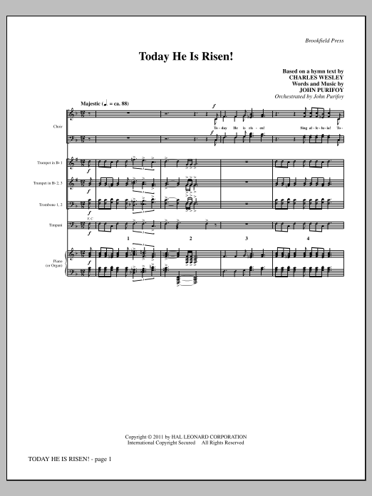 Product picture to: Today He Is Risen! - Full Score