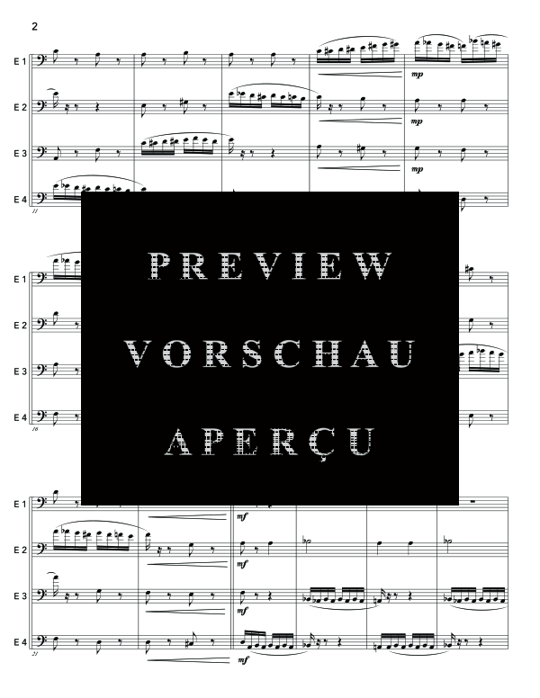 Produktgalerie: Seite 6 von 11 Flight of the Bumblebee, , (Euphonium Quartett)