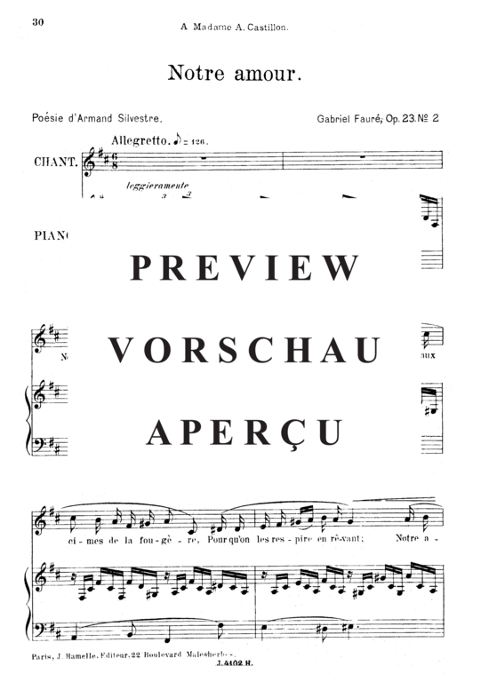 Product gallery: Page 2 of 6 Notre amour Op.23 No.2, , Medium Voice and Piano