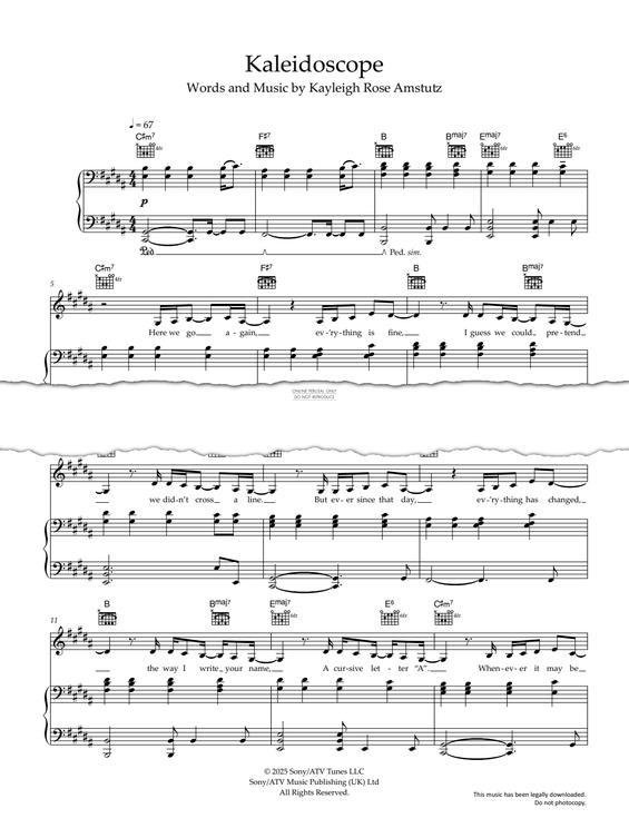 Product gallery: Page 1 of 1 Kaleidoscope, Chappell Roan