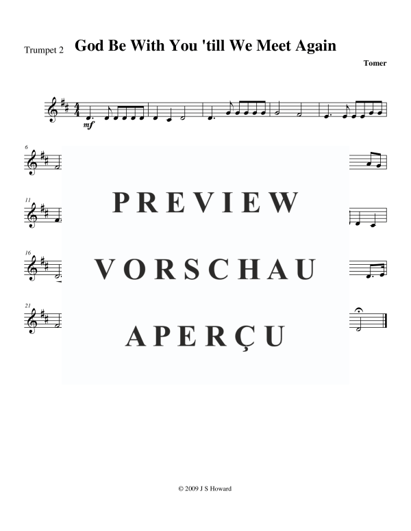 Produktgalerie: Seite 7 von 11 God Be With You 'Till We Meet Again, , Blechbläser Quintett